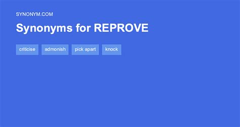 Another word for REPROVE > Synonyms & Antonyms