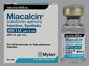 Miacalcin Calcitonin Salmon Dosing Indications Interactions