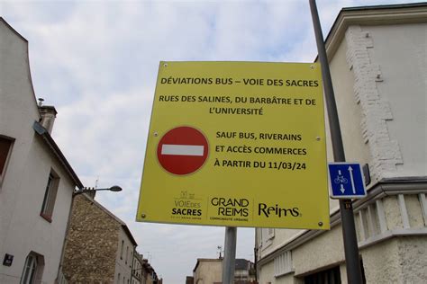 Reims Travaux Le réseau des bus de Reims chamboulé par la Voie des