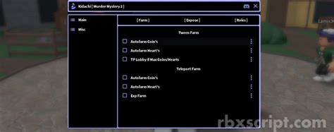 Murder Mystery 2 Auto Farm Exp Farm Esp Scripts Rbxscript