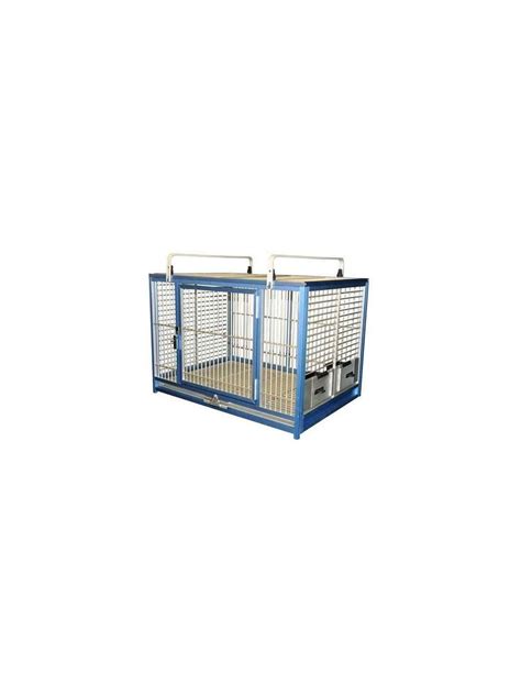 Cage De Transport Perroquet Aluminiun Bleu Cage Transport Ara Cacatoes