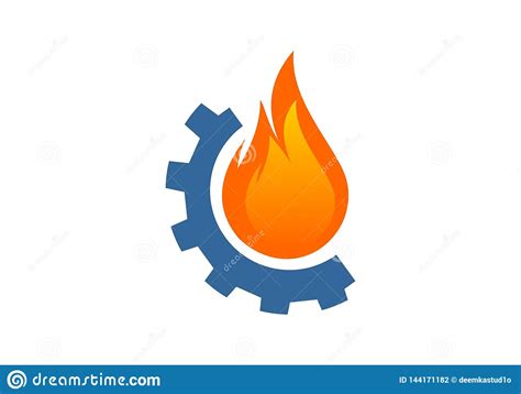 Vecteur De Logo Du Feu De Flamme De P Trole Et De Gaz Illustration