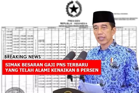 Kenaikan Gaji PNS Resmi Jokowi Sahkan Inilah Tabel Gaji PNS Golongan I