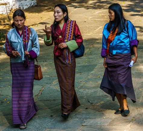 Bhutan: Women wearing the traditional kira Girls Wear, Women Wear ...