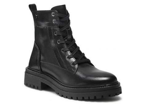 Bota De Piel Geox Iridea Modelo D16HRC En Color Negro O Burdeos