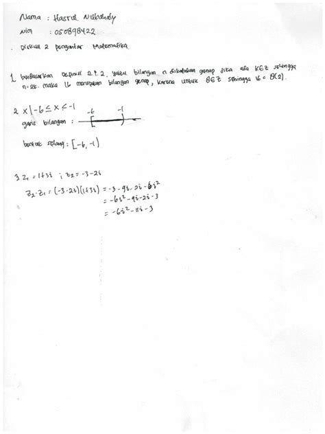 Diskusi 2 Pengantar Matematika Pdf
