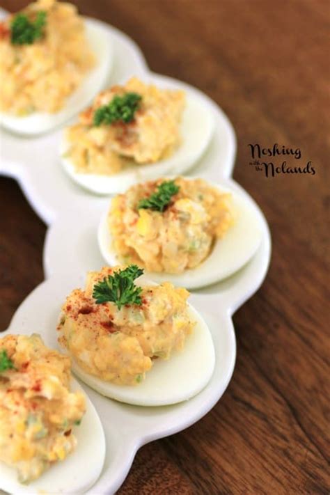 Egg Salad Deviled Eggs For Easter Passover Feast Sundaysupper