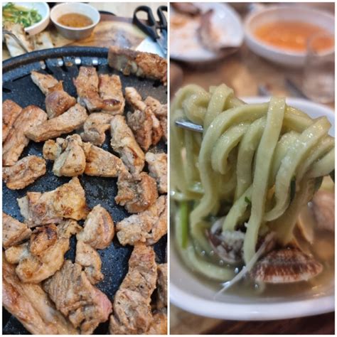 가양동 맛집 주연칼국수에는 초벌구이 돼지갈비 있다 네이버 블로그