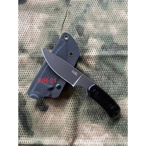 Jual Pisau Tactical Kydex WR 21 Custom Laser Pisau WR Tactical