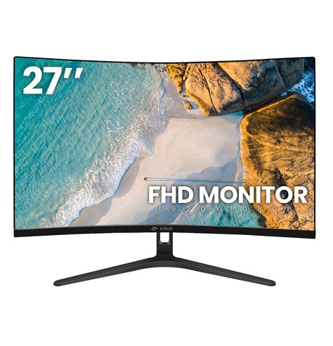 CRUA 27 Inch 100HZ Curved Computer Monitor FHD 1920x1080P PC