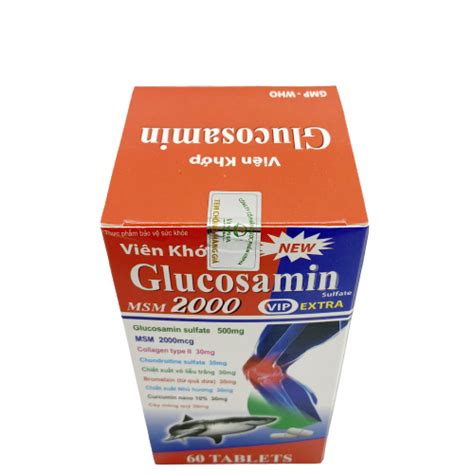 Khớp Glucosamin Msm 2000 mediusa C 60V Nhà thuốc Circa