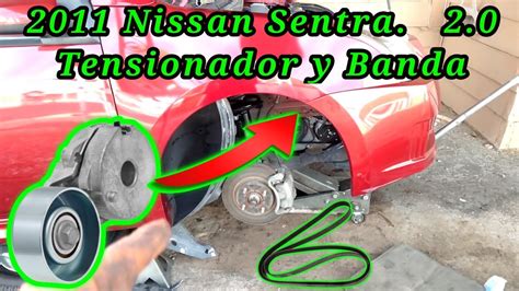 2011 Nissan Sentra 2 0 Cómo cambiar el tensionador y la banda How to