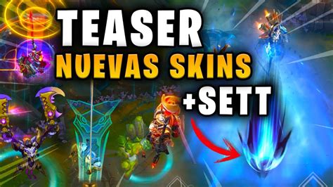 NUEVAS SKINS REINOS MECHA DRAVEN LEONA JAX GAREN Y SETT YouTube