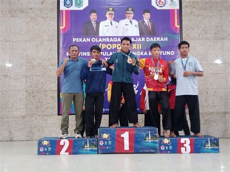 Kota Pangkalpinang Sabet Juara Umum Pencak Silat Popda XII Bangka