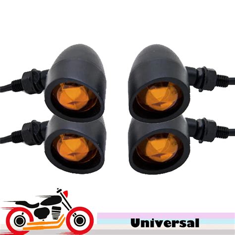 4x Motorcycle Motorbike Turn Signal Flasher Front Rear Indicator Light