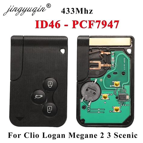 Smart Key Card For Renault Megane II Scenic II Grand Scenic 2003 2008