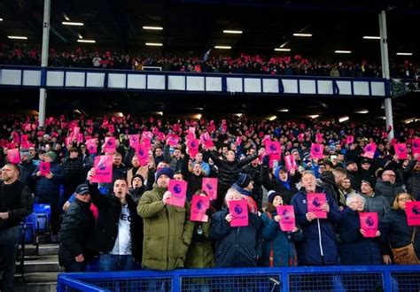 Everton Fans Protest Points Deduction And Make Anger Known During Man