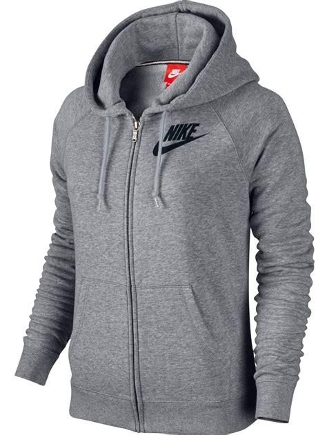 Nike - Nike Rally Women's Full-Zip Hoodie Carbon Heather/Grey/Black ...