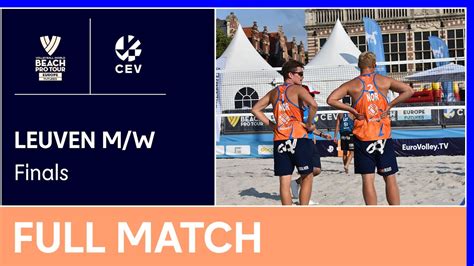 Full Match Volleyball World Beach Pro Tour Futures Leuven M W