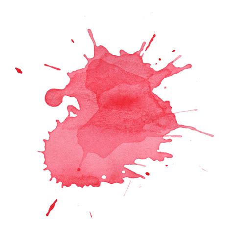 Red Watercolor Splatter Png Transparent Onlygfx