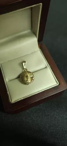 Medalla Virgen De Guadalupe Sagrado Corazon 10k Oro 215 En Venta En