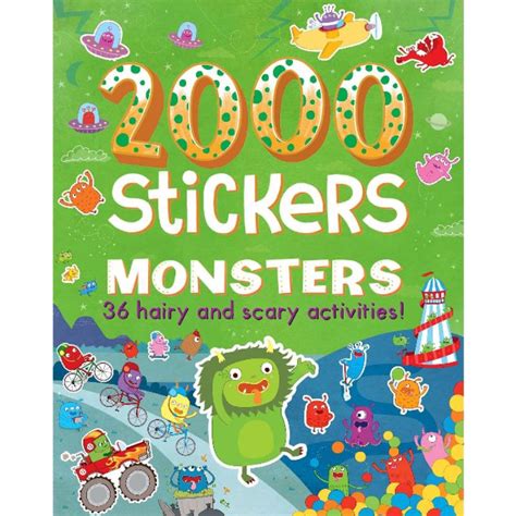 Jual Monsters 36 Hairy And Scary Activities 2000 Stickers Book Buku BBW Sale Shopee Indonesia
