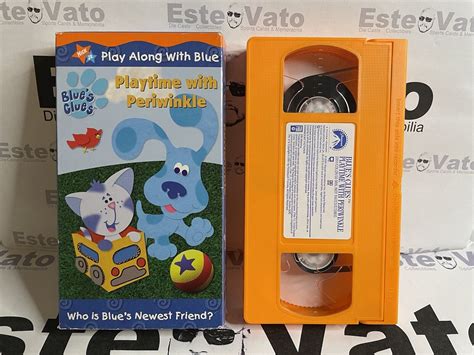 Blues Clues Playtime With Periwinkle Used Vhs 2001 Orange