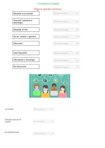 Derechos Y Obligaciones De La Ciudadanía Digital Interactive Worksheet