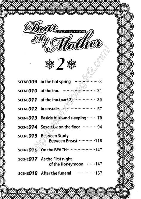 Nishimaki Tohru Dear My Mother 2 Ch 1 Read Manhwa Manhwa Hentai