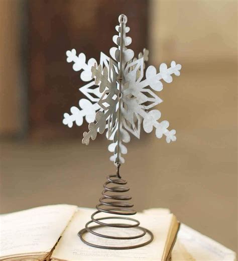 Vintage Dimensional Snowflake Tree Topper or Table Decoration ...