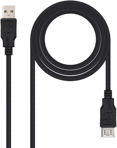 Amazon Basics Cavo Prolunga Usb A 30 Maschio A Femmina 2 M Nero