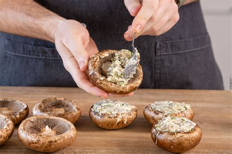 Gef Llte Champignons Mit Feta Rezept