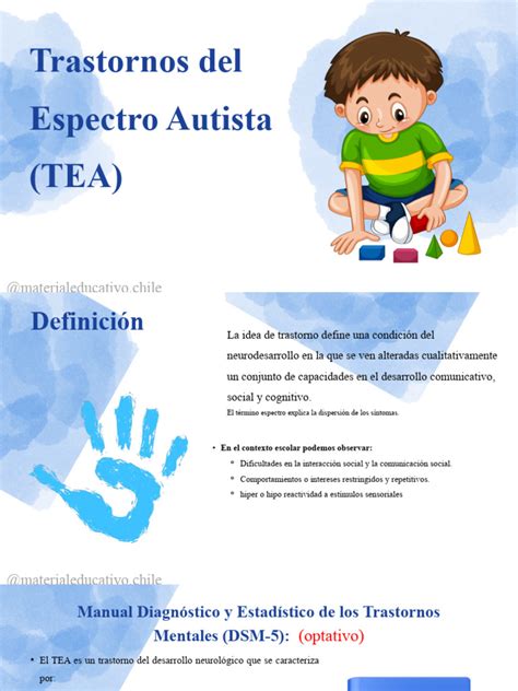 Definición Y Características Del Tea Para Docentes Y Pae Descargar