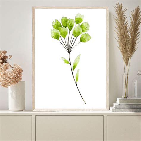 Watercolor Greenery Art Set Printable Download Tropical Pl Inspire