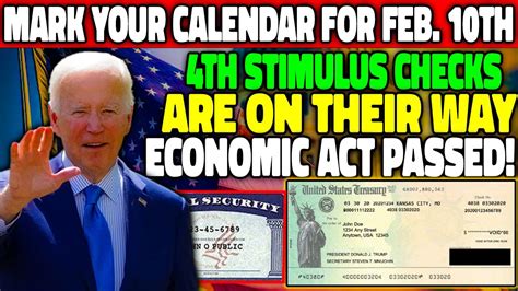 Breaking Mark Your Calendar For Feb 10th 1200 Stimulus Check