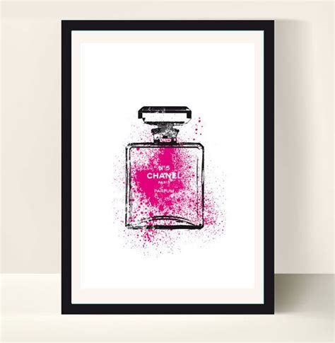 Chanel Perfume Poster Painting Chanel Art Chanel Print Original