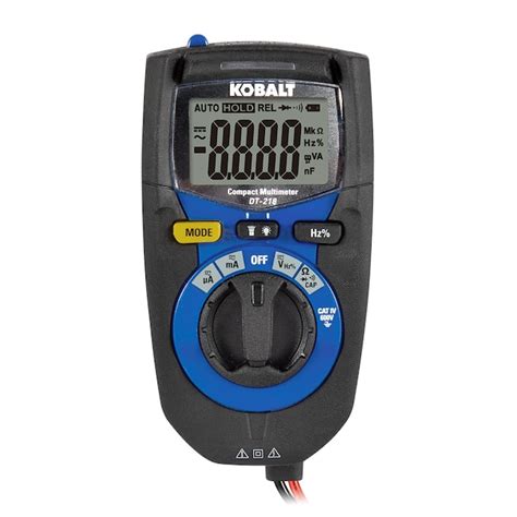 Kobalt Digital Display Multimeter 02 Amp 600v Dt 218 At