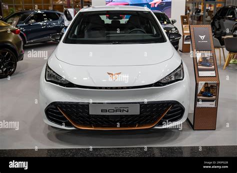 Riga Latvia April Fully Electric Car Cupra Born Premiere At