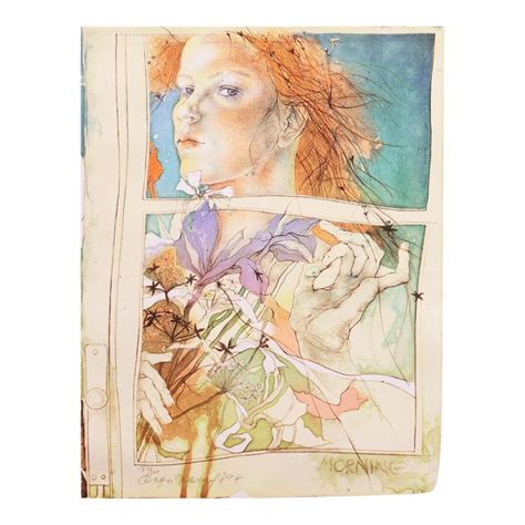 Morning By Dagmar Mezricky 1989 Czechoslovak Modernist Figural