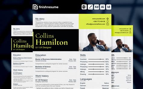 Ui Ux Designer Resume Template Finish Resume