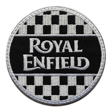 Parche Bordado Royal Enfield Con Bandera Pits Cuotas Sin Inter S