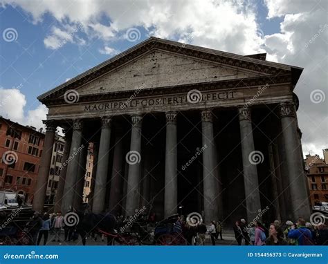 AgrippaÂ´s Pantheon In Rome Italy Editorial Stock Photo Image Of