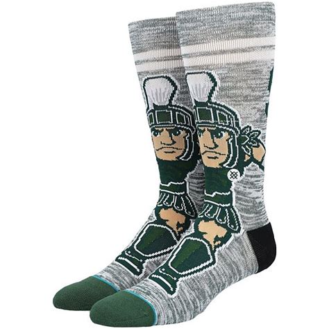 Mens Stance Michigan State Spartans College Character Crew Socks