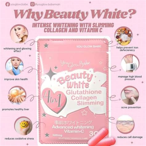 You Glow Babe Glutathione Beauty White 4 In 1 Intense Whitening