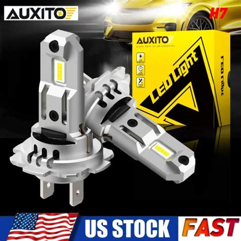 Pair Auxito Mini H Led Headlight Bulbs Kit W Lm K For Vw