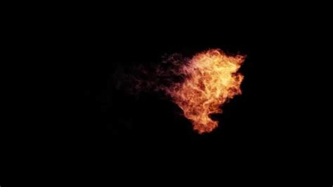 Fire special effect isolated from left t... | Stock Video | Pond5