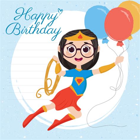 Superhero Birthday Card Template - Sample Professional Templates