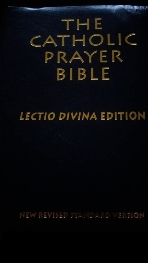 Catholic Prayer Bible The Nrsv Lectio Divina Edition Uk