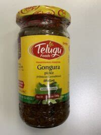 Telugu Pickle Gongura Without Garlic 300 Gm Shresta Indian Grocery