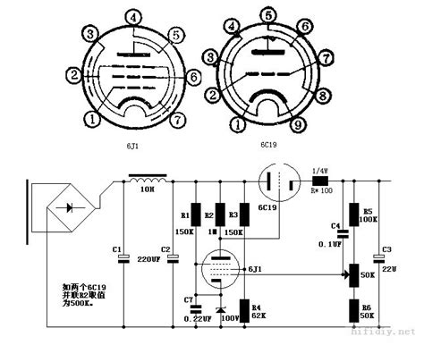 6j1推6p1胆机电路图6j1电子管前级电路图12v6j1前级电路图第19页大山谷图库